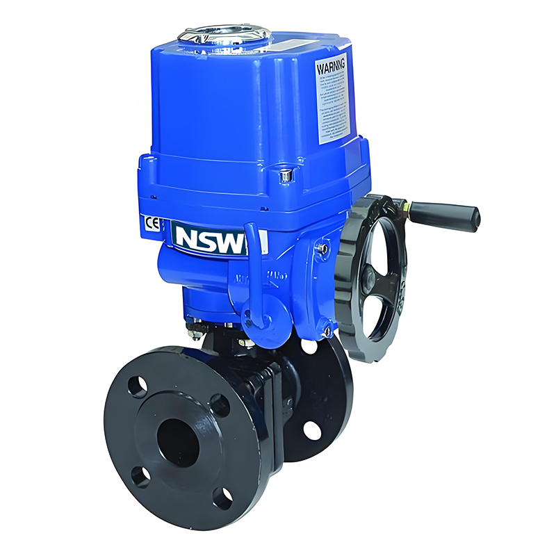 Flange ball valve with electric actuator, manufacturer, china